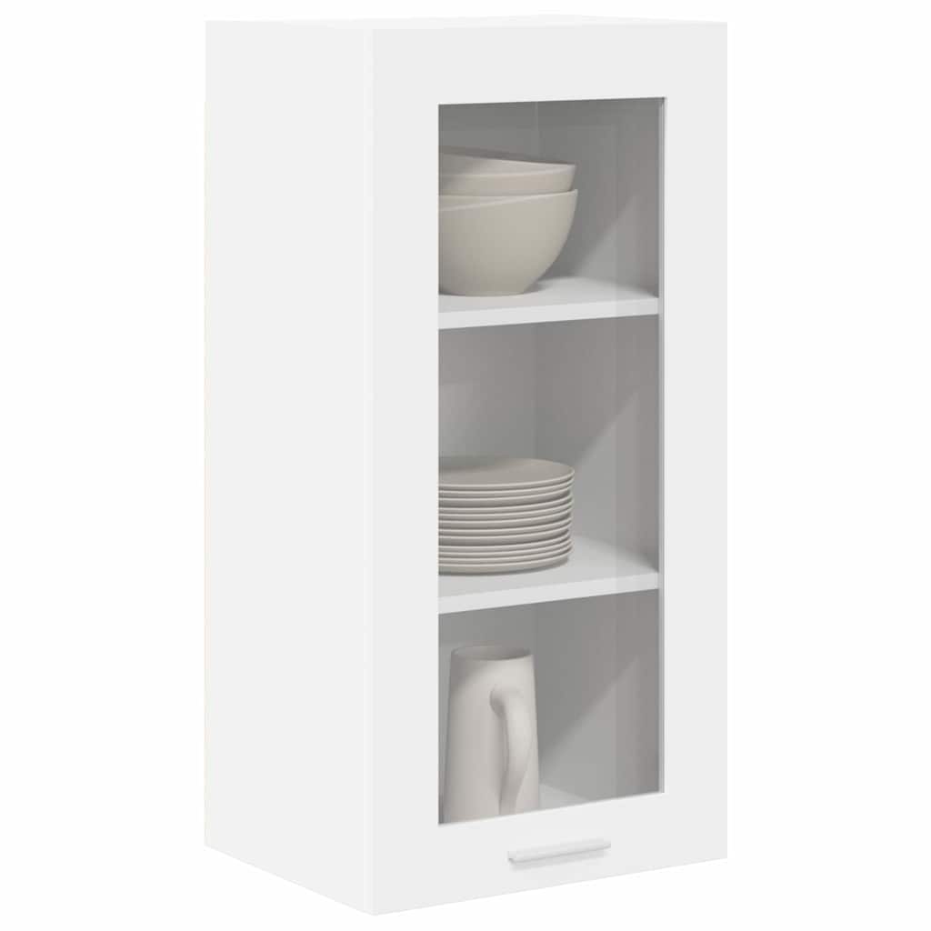 vidaXL Hanging Cabinet 2 pcs White 40 x 31 x 80 cm Engineered Wood