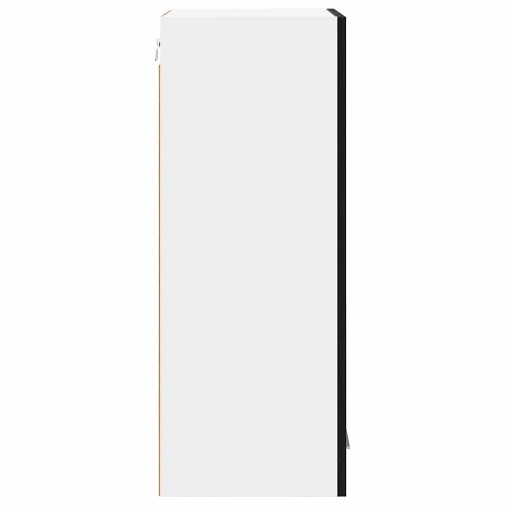 vidaXL Hanging Cabinet Black Oak 40 x 31 x 80 cm Engineered Wood