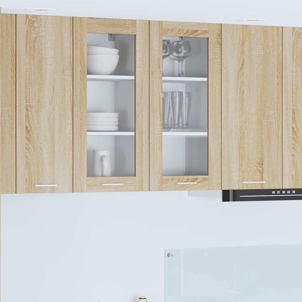 vidaXL Hanging Cabinet Sonoma Oak 40 x 31 x 80 cm Engineered Wood