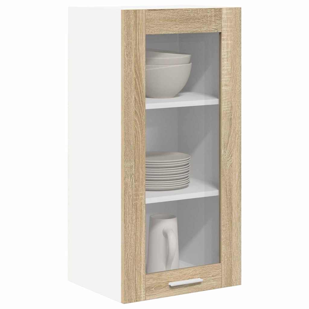 vidaXL Hanging Cabinet Sonoma Oak 40 x 31 x 80 cm Engineered Wood
