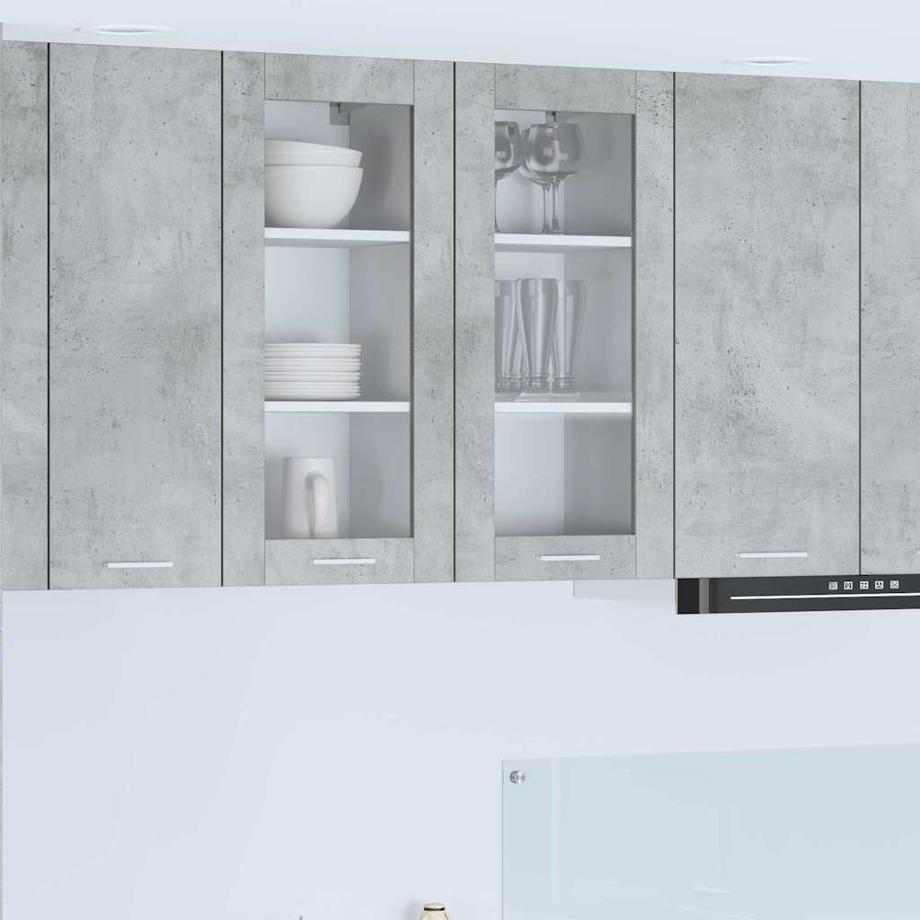 vidaXL Hanging Cabinet Concrete Grey 40 x 31 x 80 cm Engineered Wood