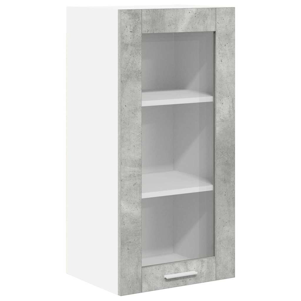 vidaXL Hanging Cabinet Concrete Grey 40 x 31 x 80 cm Engineered Wood