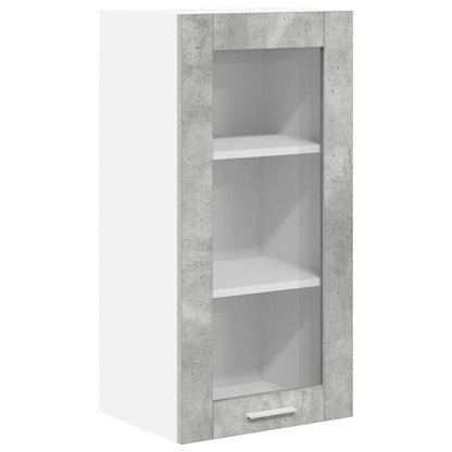 vidaXL Hanging Cabinet Concrete Grey 40 x 31 x 80 cm Engineered Wood