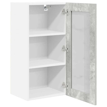 vidaXL Hanging Cabinet Concrete Grey 40 x 31 x 80 cm Engineered Wood