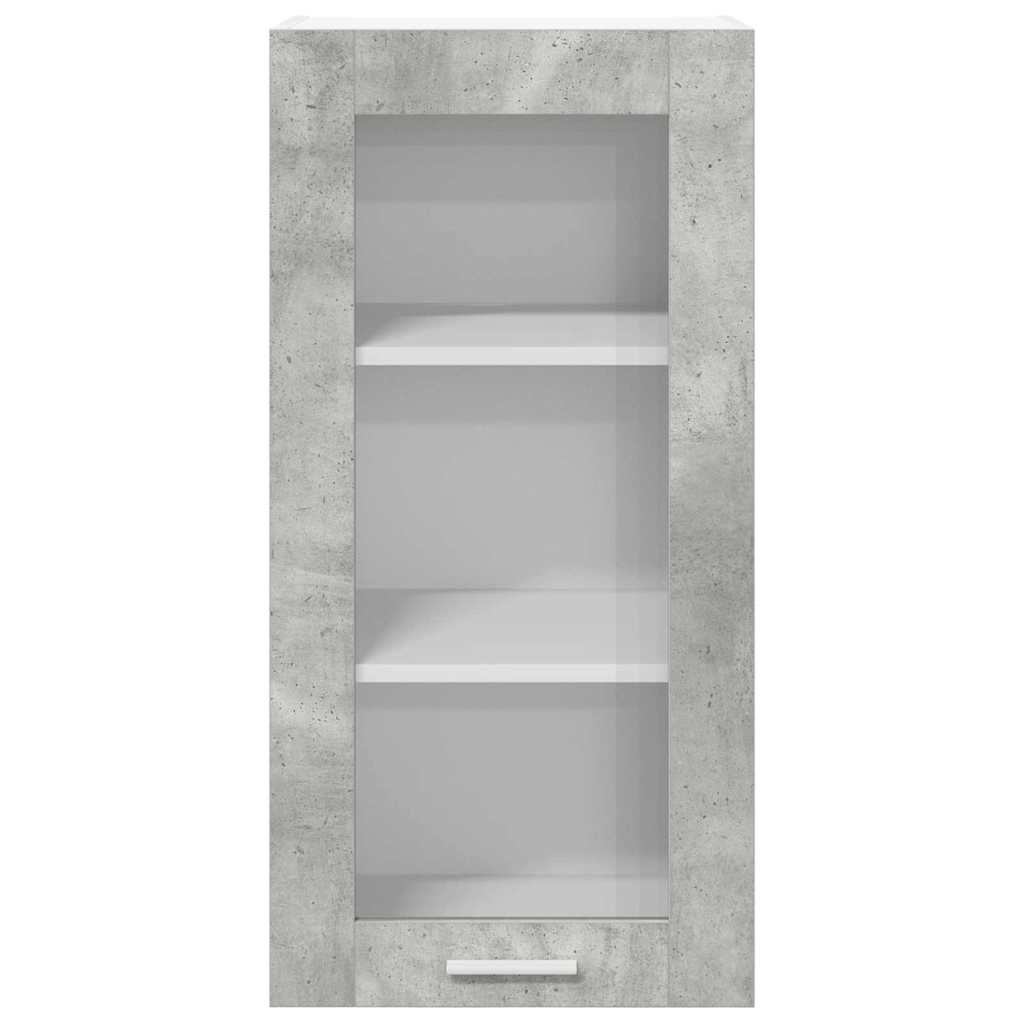 vidaXL Hanging Cabinet Concrete Grey 40 x 31 x 80 cm Engineered Wood