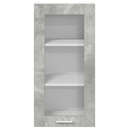 vidaXL Hanging Cabinet Concrete Grey 40 x 31 x 80 cm Engineered Wood