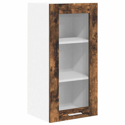 vidaXL Hanging Cabinet Smoked Oak 40 x 31 x 80 cm Engineered Wood