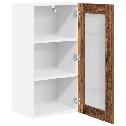 vidaXL Hanging Cabinet Smoked Oak 40 x 31 x 80 cm Engineered Wood