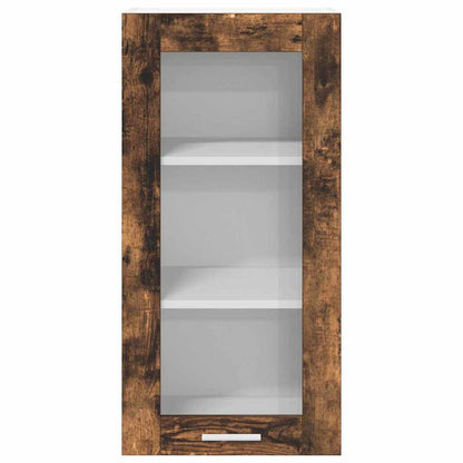 vidaXL Hanging Cabinet Smoked Oak 40 x 31 x 80 cm Engineered Wood