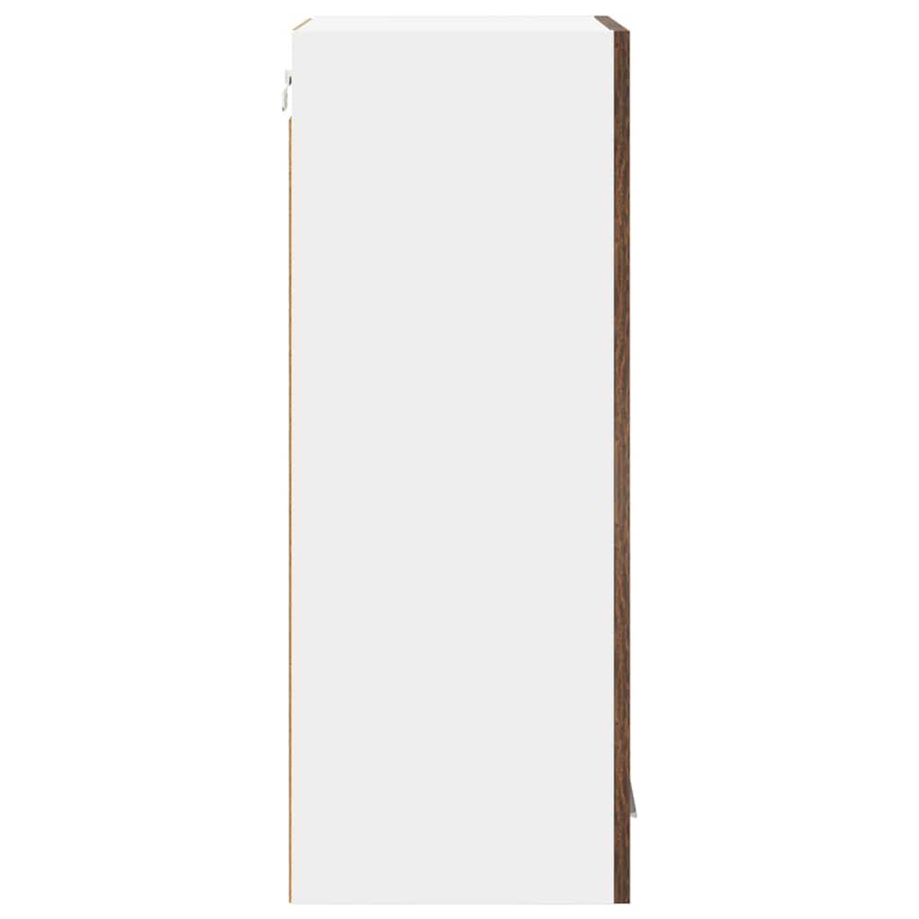 vidaXL Hanging Cabinet Smoked Oak 40 x 31 x 80 cm Engineered Wood