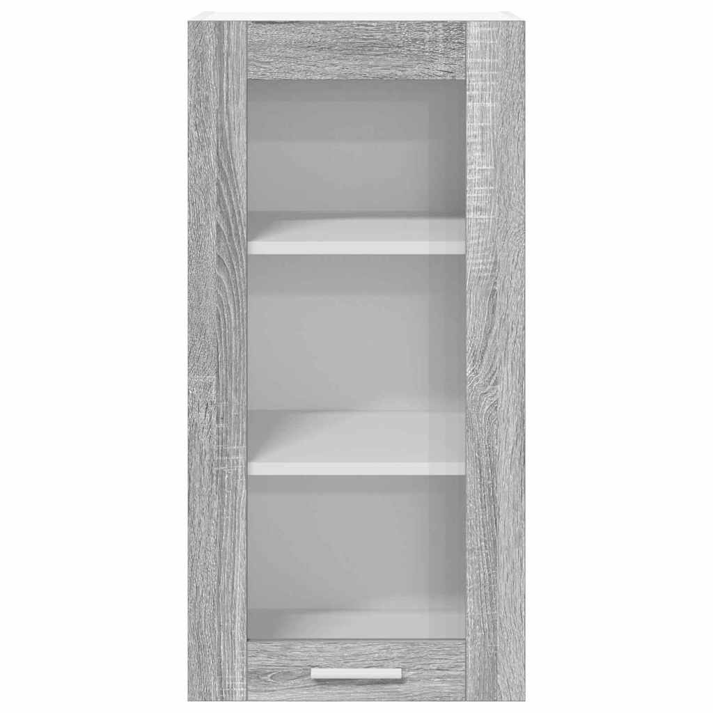 vidaXL Hanging Cabinet Grey Sonoma 40 x 31 x 80 cm Engineered Wood