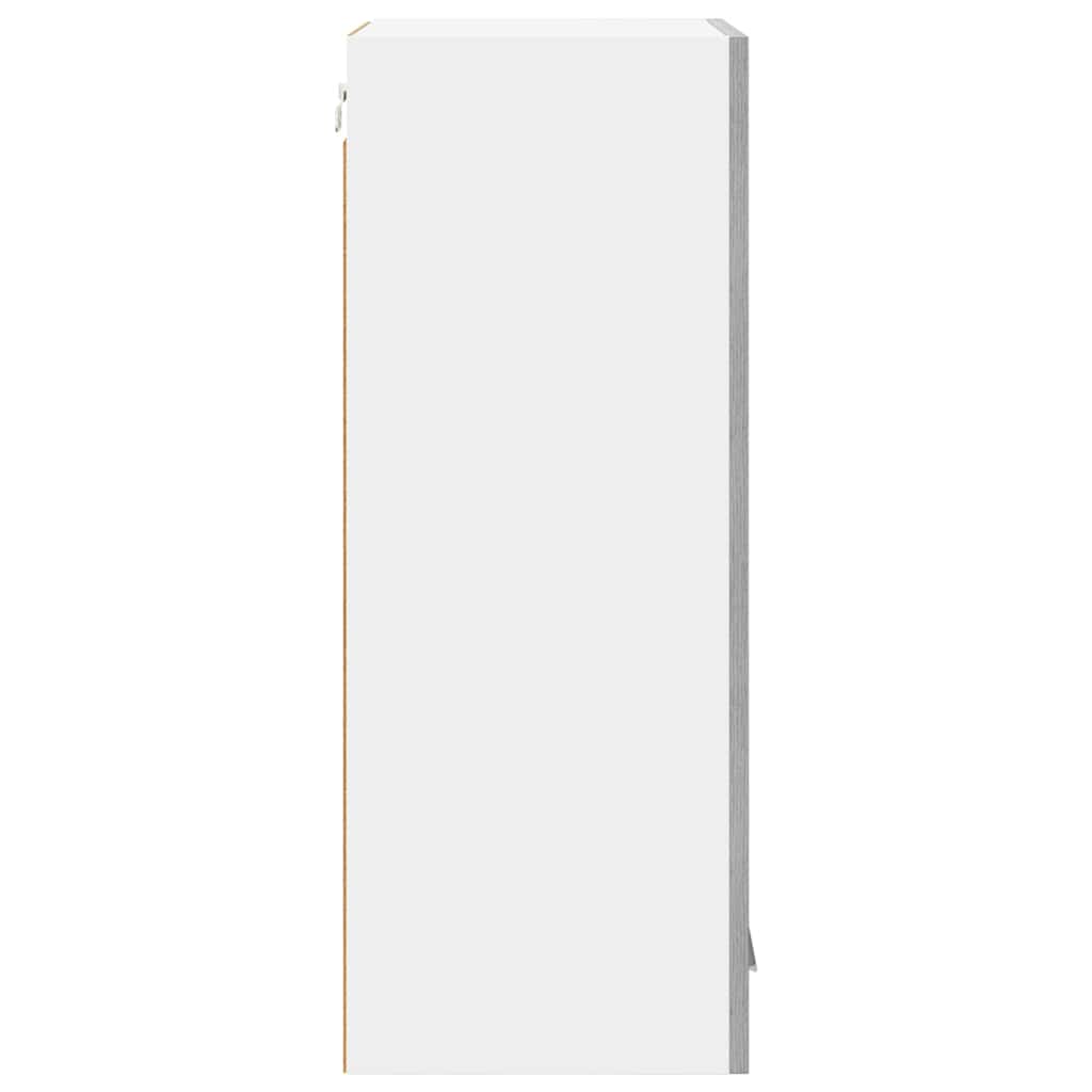 vidaXL Hanging Cabinet with Storage 2 pcs Grey Sonoma 40 x 31 x 80 cm