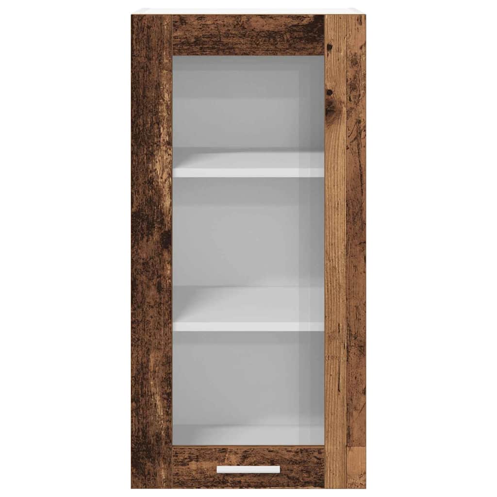 vidaXL Hanging Cabinet 2 pcs Old Wood Engineered Wood