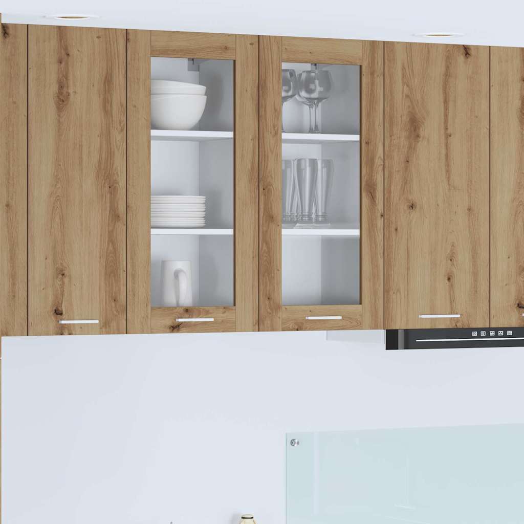 vidaXL Hanging Cabinet Artisan Oak 40 x 31 x 80 cm Engineered Wood