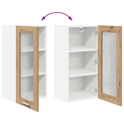 vidaXL Hanging Cabinet Artisan Oak 40 x 31 x 80 cm Engineered Wood