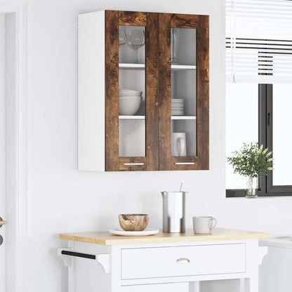 vidaXL Hanging Cabinet Smoked Oak 60 x 31 x 80 cm Engineered Wood