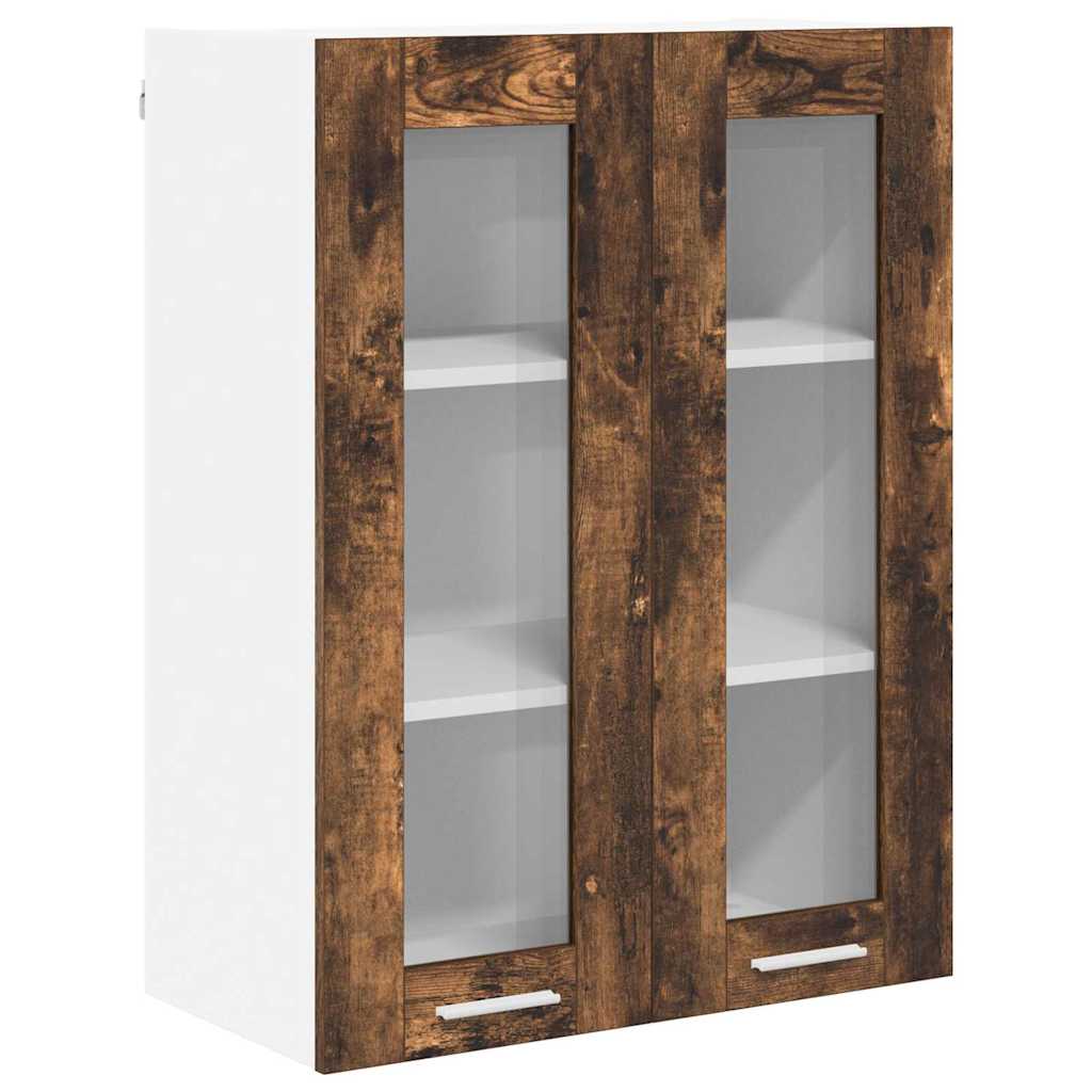 vidaXL Hanging Cabinet Smoked Oak 60 x 31 x 80 cm Engineered Wood