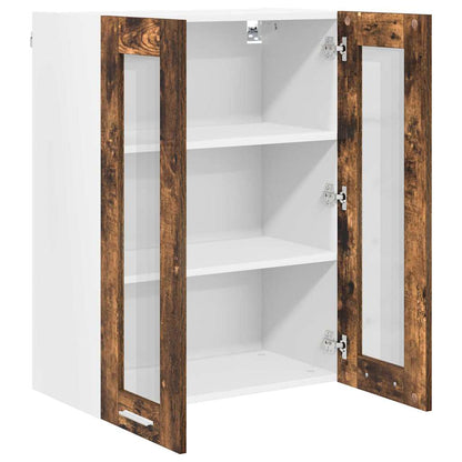 vidaXL Hanging Cabinet Smoked Oak 60 x 31 x 80 cm Engineered Wood