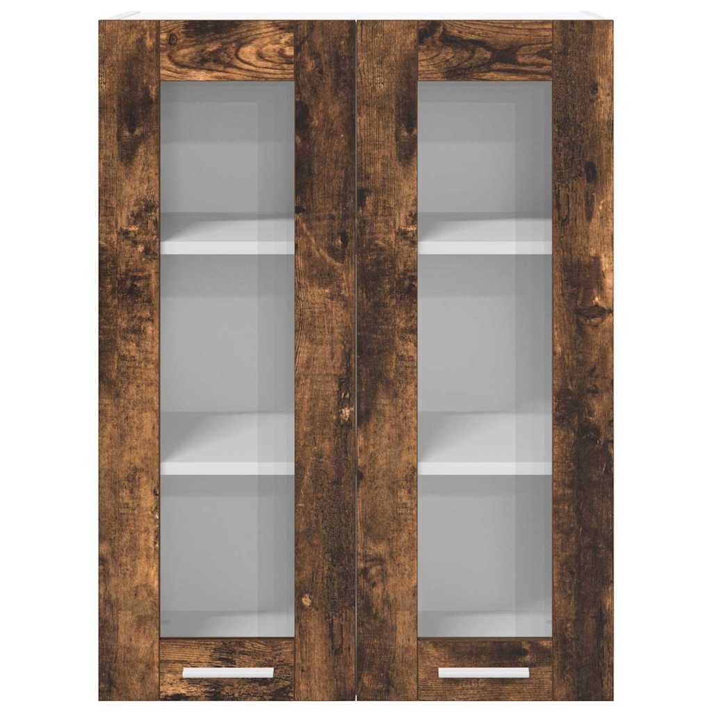 vidaXL Hanging Cabinet Smoked Oak 60 x 31 x 80 cm Engineered Wood