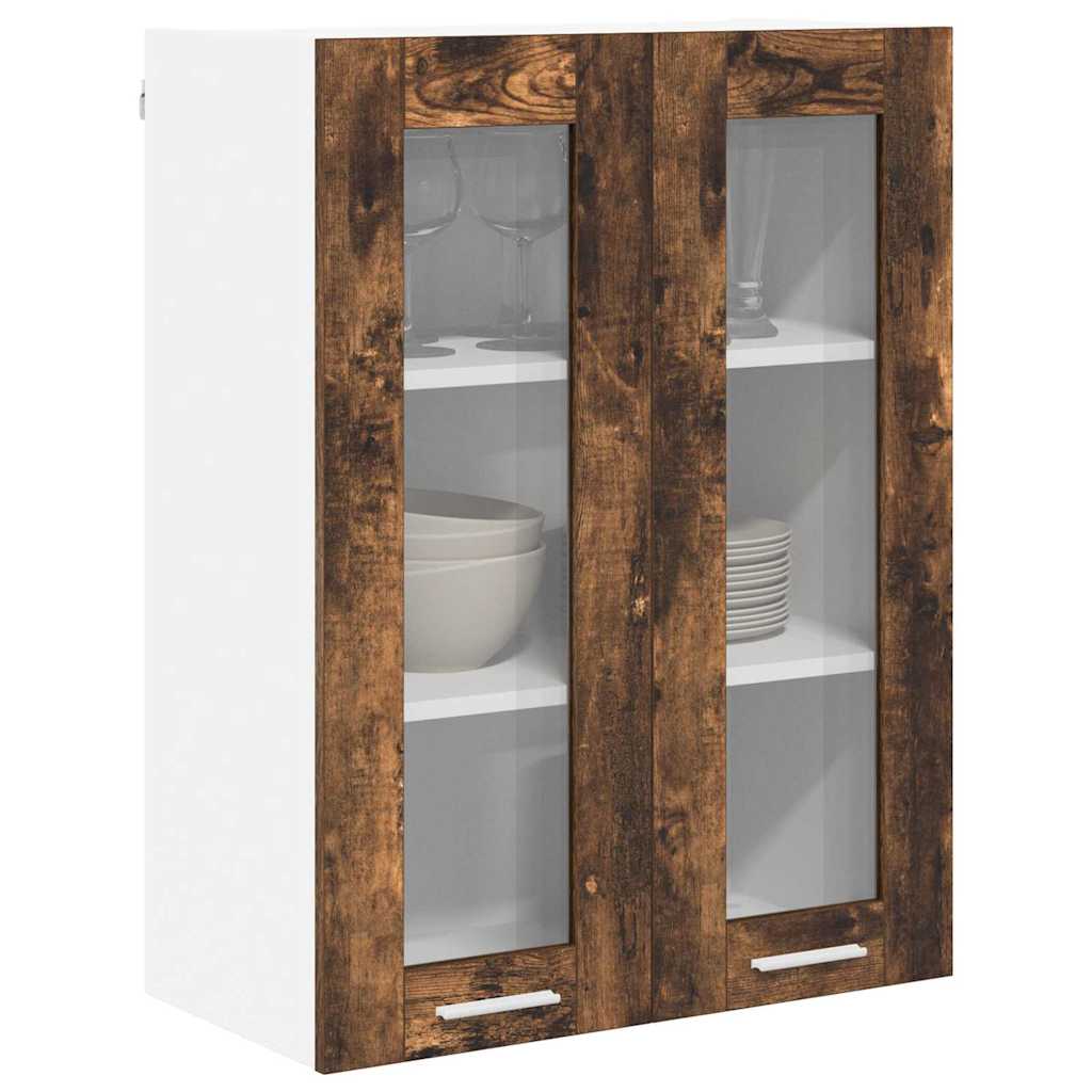 vidaXL Hanging Cabinet Smoked Oak 60 x 31 x 80 cm Engineered Wood