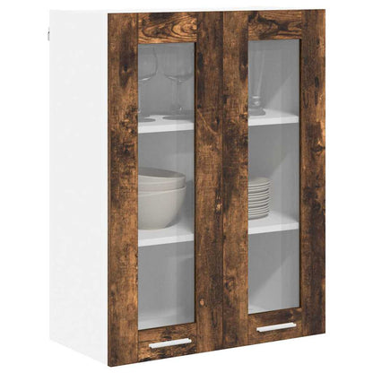 vidaXL Hanging Cabinet Smoked Oak 60 x 31 x 80 cm Engineered Wood