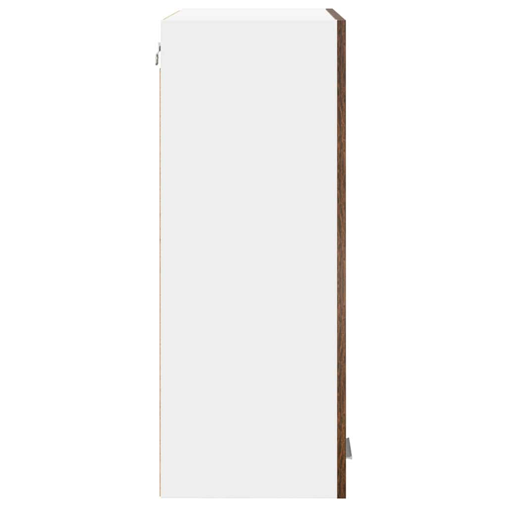 vidaXL Hanging Cabinet Smoked Oak 60 x 31 x 80 cm Engineered Wood