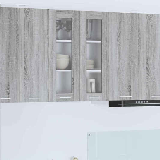 vidaXL Hanging Cabinet Grey Sonoma 60 x 31 x 80 cm Engineered Wood