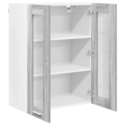 vidaXL Hanging Cabinet Grey Sonoma 60 x 31 x 80 cm Engineered Wood