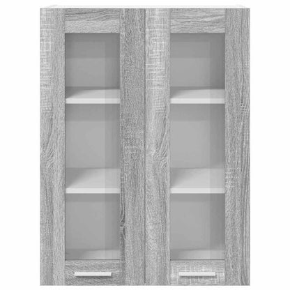 vidaXL Hanging Cabinet Grey Sonoma 60 x 31 x 80 cm Engineered Wood