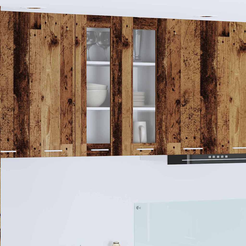 vidaXL Hanging Cabinet Old Wood 60 x 31 x 80 cm Engineered Wood