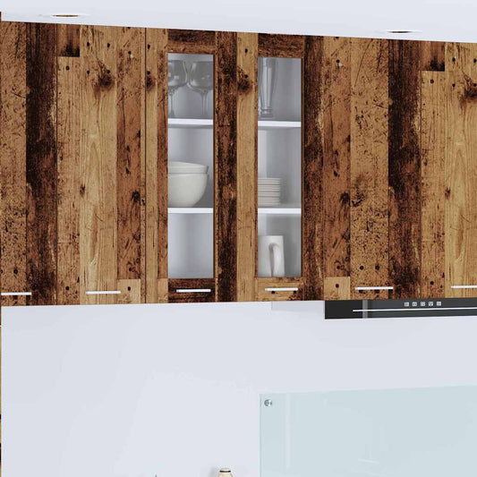 vidaXL Hanging Cabinet Old Wood 60 x 31 x 80 cm Engineered Wood