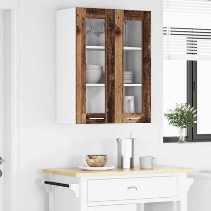 vidaXL Hanging Cabinet Old Wood 60 x 31 x 80 cm Engineered Wood