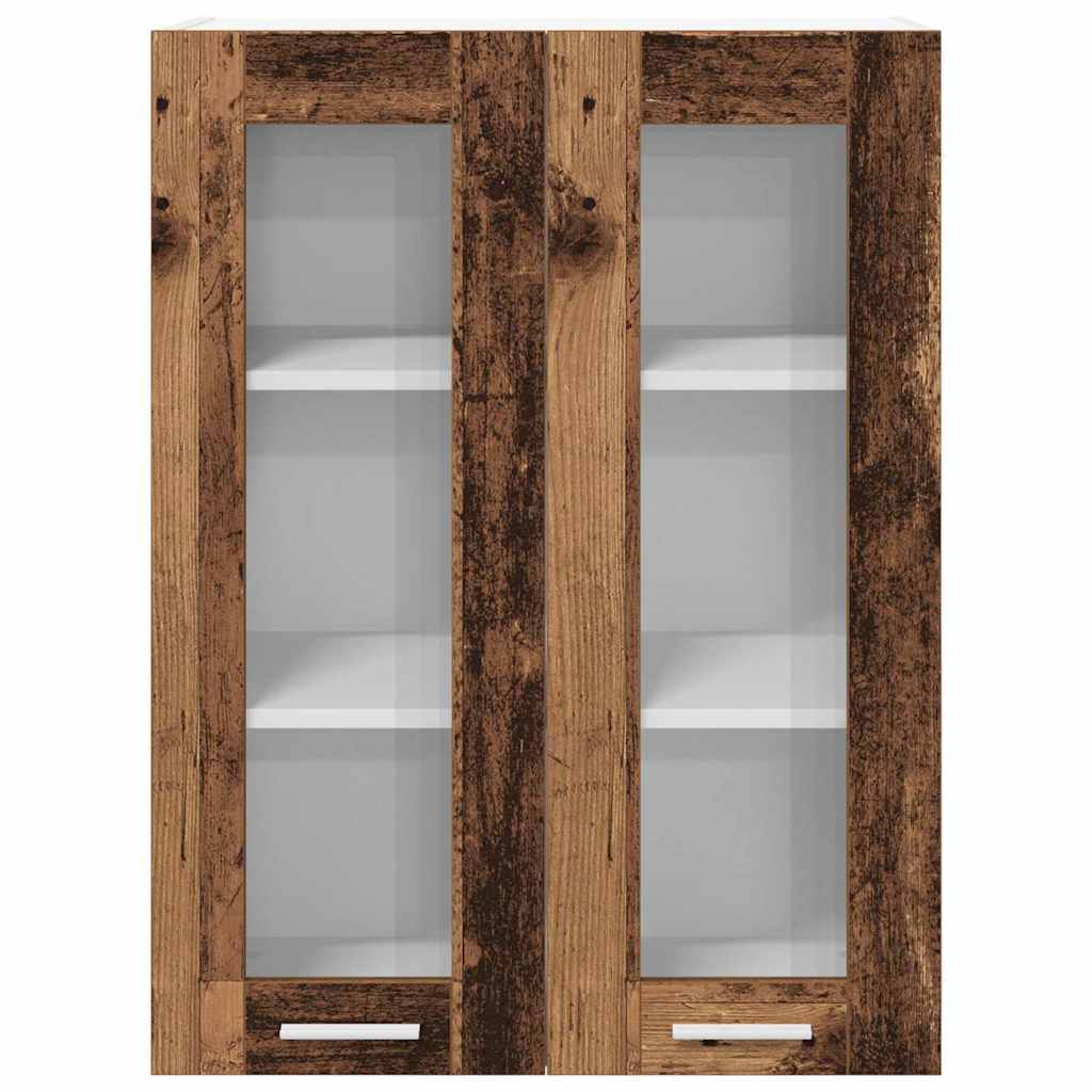 vidaXL Hanging Cabinet Old Wood 60 x 31 x 80 cm Engineered Wood