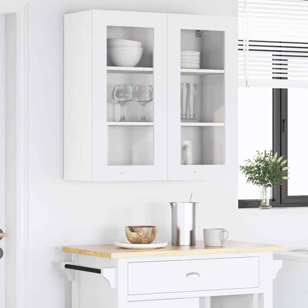 vidaXL Hanging Cabinet White 80 x 31 x 80 cm Engineered Wood