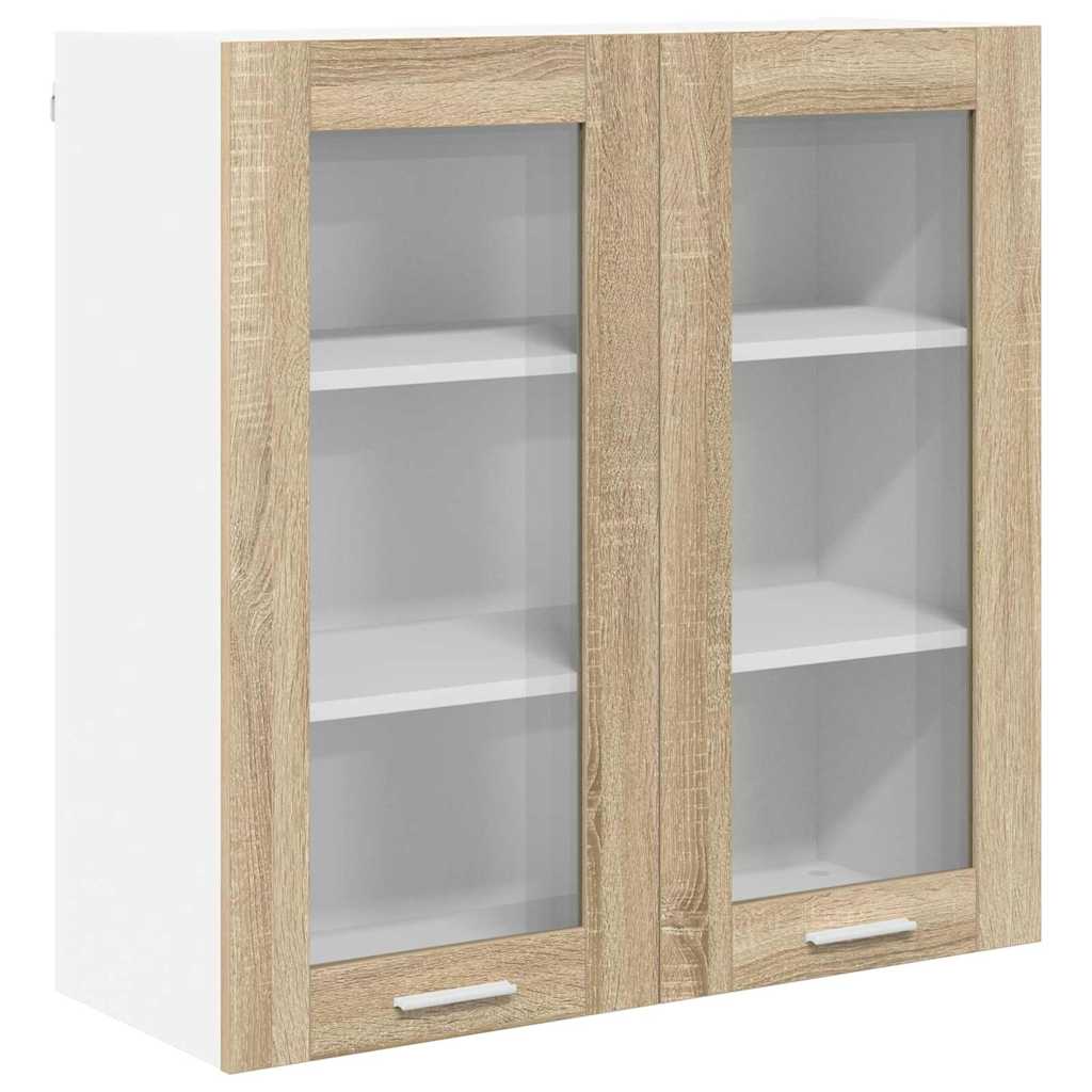 vidaXL Hanging Cabinet Sonoma Oak 80 x 31 x 80 cm Engineered Wood