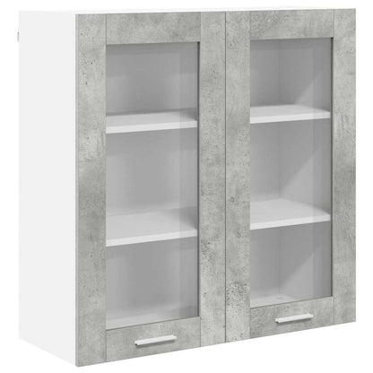 vidaXL Hanging Cabinet Concrete Grey 80 x 31 x 80 cm Engineered Wood