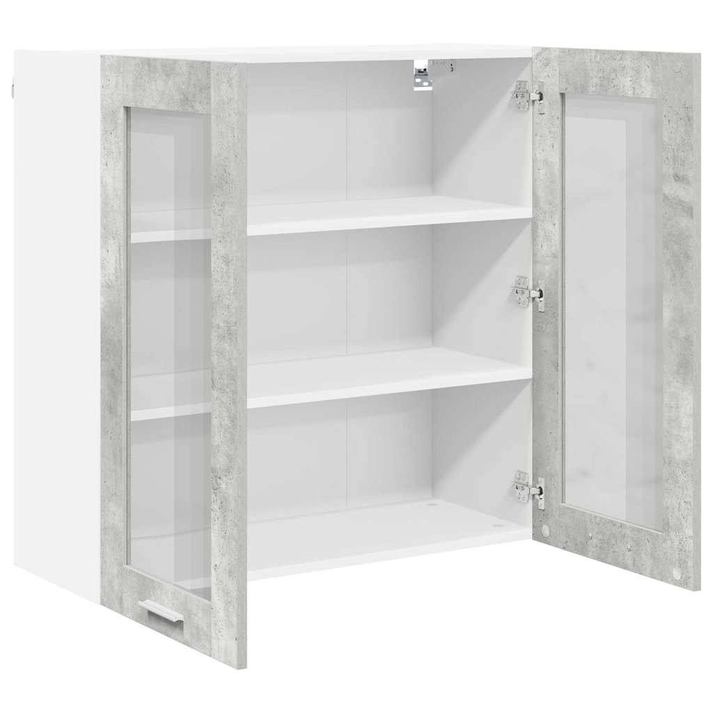 vidaXL Hanging Cabinet Concrete Grey 80 x 31 x 80 cm Engineered Wood