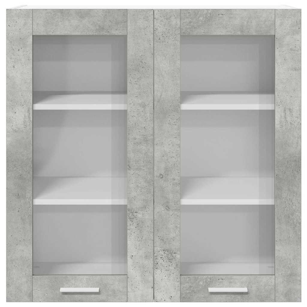 vidaXL Hanging Cabinet Concrete Grey 80 x 31 x 80 cm Engineered Wood