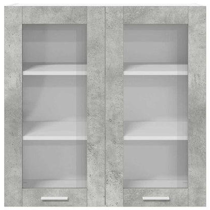 vidaXL Hanging Cabinet Concrete Grey 80 x 31 x 80 cm Engineered Wood