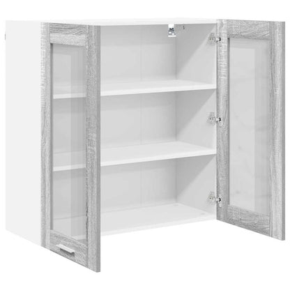 vidaXL Hanging Cabinet Grey Sonoma 80 x 31 x 80 cm Engineered Wood