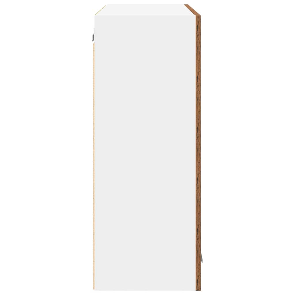 vidaXL Hanging Cabinet Old Wood 80 x 31 x 80 cm Engineered Wood