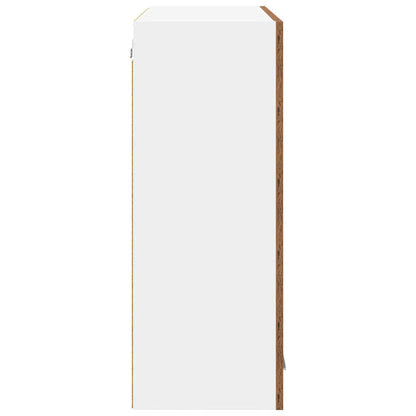 vidaXL Hanging Cabinet Old Wood 80 x 31 x 80 cm Engineered Wood