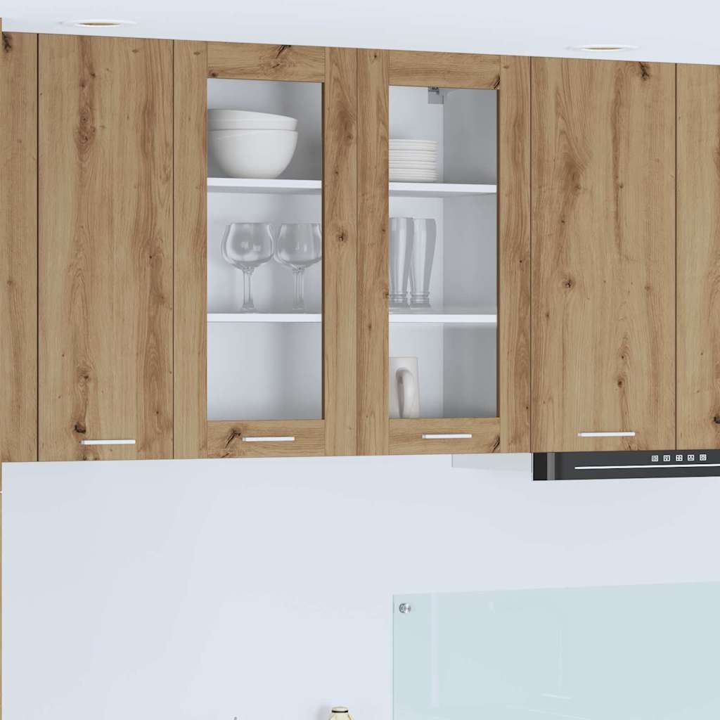 vidaXL Hanging Cabinet Artisan Oak 80 x 31 x 80 cm Engineered Wood