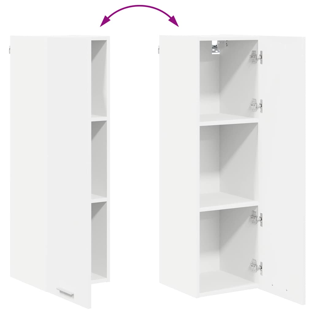 vidaXL Hanging Cabinet White 30 x 31 x 100 cm Engineered Wood
