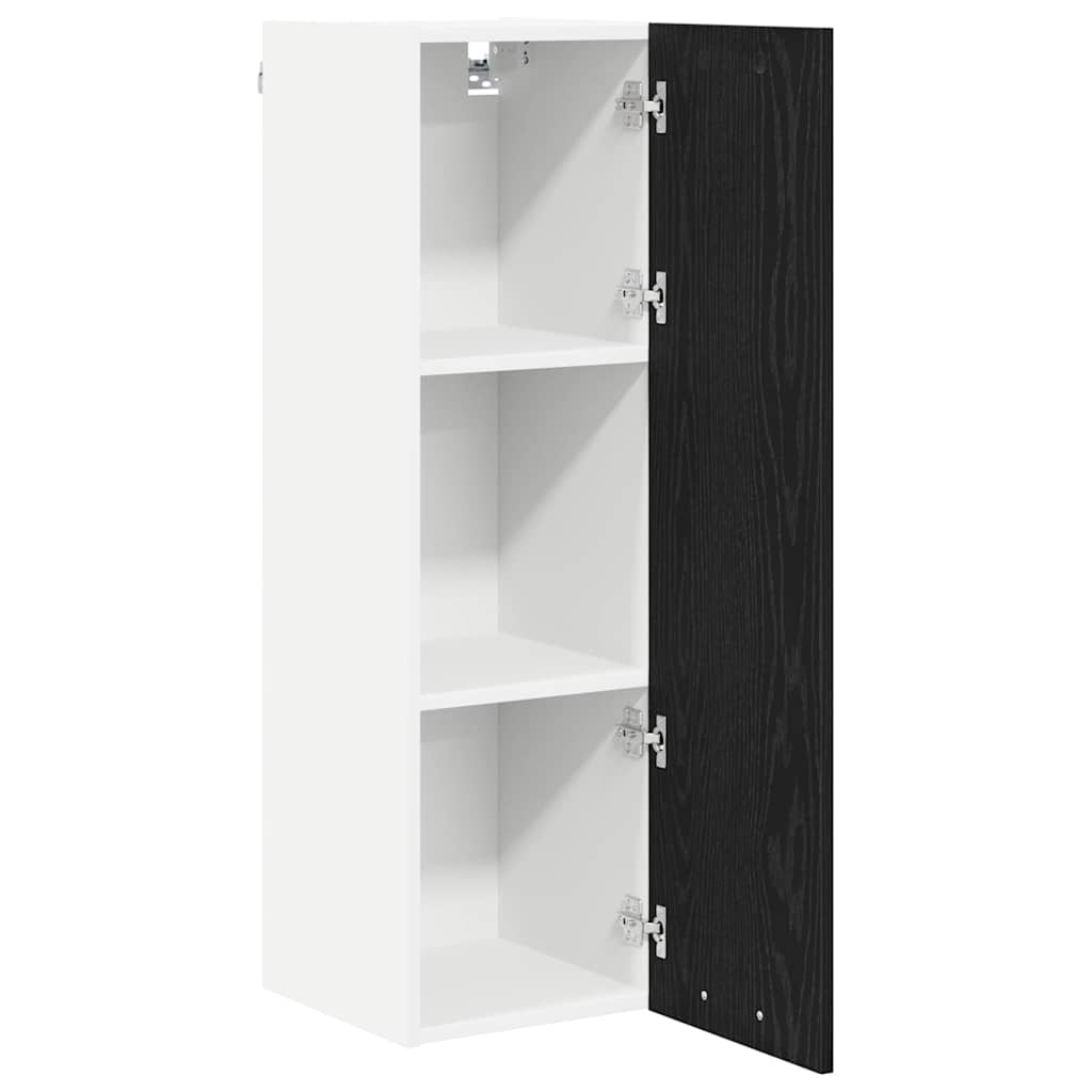 vidaXL Hanging Cabinet Black Oak 30 x 31 x 100 cm Engineered Wood