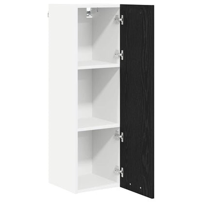 vidaXL Hanging Cabinet Black Oak 30 x 31 x 100 cm Engineered Wood