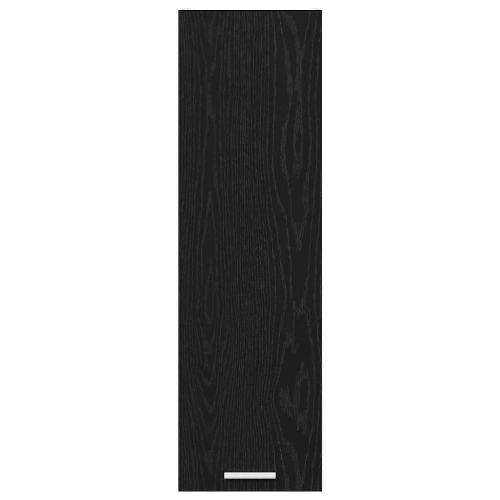 vidaXL Hanging Cabinet Black Oak 30 x 31 x 100 cm Engineered Wood