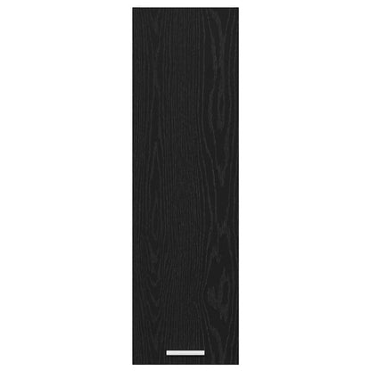 vidaXL Hanging Cabinet Black Oak 30 x 31 x 100 cm Engineered Wood
