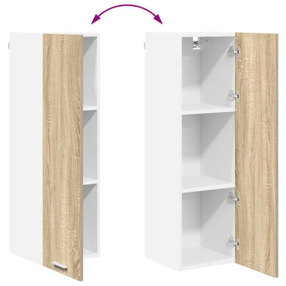 vidaXL Hanging Cabinet Sonoma Oak 30 x 31 x 100 cm Engineered Wood