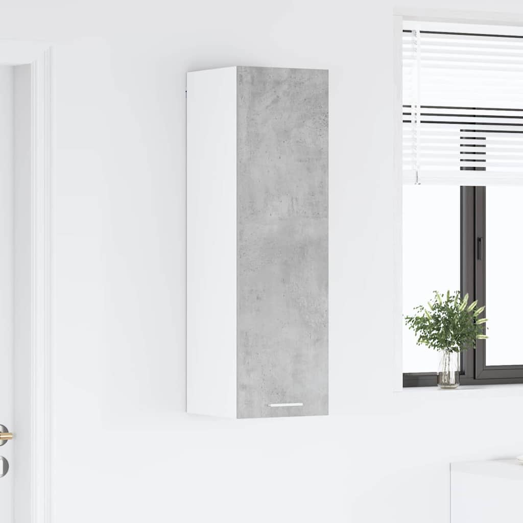 vidaXL Hanging Cabinet Concrete Grey 30 x 31 x 100 cm Engineered Wood